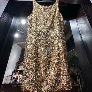 Gold Sequin Mini Dress | Birthday / NYE / Vegas | Worn Once